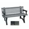 Polly Products Willow Backed Bench With Arms7 - Polly Products Willow Backed Bench With Arms7