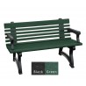 Polly Products Willow Backed Bench With Arms2