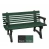 Polly Products Willow Backed Bench With Arms2 - Polly Products Willow Backed Bench With Arms2