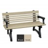Polly Products Willow Backed Bench With Arms5