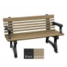 Polly Products Willow Backed Bench With Arms4