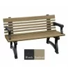 Polly Products Willow Backed Bench With Arms4 - Polly Products Willow Backed Bench With Arms4