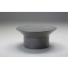 Boracay 36" Round Coffee Table Grey Epoxy/White Solid SurfaceBoracay 36" Round Coffee Table Grey Epoxy/White Solid Surface
