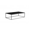 Onix Rectangular Coffee Table Black - Angled