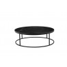 Onix 39" Round Coffee Table - Black
