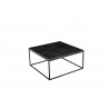 Onix 30" Square Coffee Table Black - Top Angle