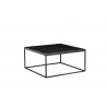 Onix 30" Square Coffee Table Black