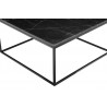 Onix 30" Square Coffee Table Black - Table Edge