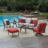 Woodard Aruba Wicker End Table - Lifestyle - Woodard Aruba Wicker End Table - Lifestyle