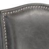 Sunpan Maiso Swivel Counterstool - Overcast Grey - Seat Closeup Top Angle