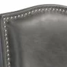 Sunpan Maiso Swivel Counterstool - Overcast Grey - Seat Closeup Top Angle - Sunpan Maiso Swivel Counterstool - Overcast Grey - Seat Closeup Top Angle
