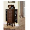 Trésor Jewelry Armoire - Coffee - Open