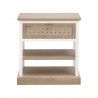 Essentials For Living Weave 1-Drawer Side Table - Front Angle