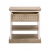Essentials For Living Weave 1-Drawer Side Table - Front Opened Angle