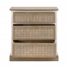 Essentials For Living Weave Entry Cabinet - Front Opened Angle