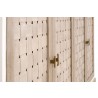 Essentials For Living Weave Media Sideboard - Smoke Gray Oak, White Painted Oak - Closeup Angle