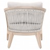 Web Outdoor Club Chair - Taupe White - Back