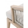 Web Outdoor Club Chair - Taupe White - Arm Back View