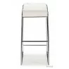 Zuo Modern Wedge Bar Stool in White - Front - Zuo Modern Wedge Bar Stool in White - Front