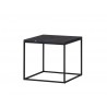Onix 19" Square End Table Black - Side Angle