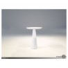 Tower Large End Table High Gloss White