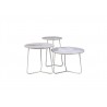Tripoli End Table White Marble Top - Size Variations