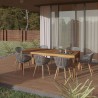 International Home Miami Amazonia 9-Piece Rectangular Patio Dining Set - Lifestyle