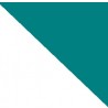 White and Aqua Blue - Swatch