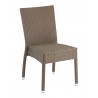 Hand Woven PE Synthetic Wicker Over Aluminum Side Chair - WIC-02
