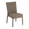 Hand Woven PE Synthetic Wicker Over Aluminum Side Chair - WIC-02 - Hand Woven PE Synthetic Wicker Over Aluminum Side Chair - WIC-02