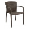 Hand Woven PE Synthetic Wicker Arm Chair - WIC-05