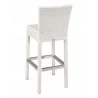 Florida Seating Hand Woven PE Synthetic Wicker Over Aluminum Aluminum Frame Barstool - WIC-07B - Whitewash Back - Florida Seating Hand Woven PE Synthetic Wicker Over Aluminum Aluminum Frame Barstool - WIC-07B - Whitewash Back