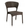 Hand Woven PE Synthetic Wicker Over Aluminum Side Chair - WIC-08