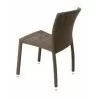 Hand Woven PE Synthetic Wicker Over Aluminum Side Chair - WIC-10 - Back - Hand Woven PE Synthetic Wicker Over Aluminum Side Chair - WIC-10 - Back