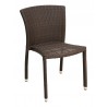 Hand Woven PE Synthetic Wicker Over Aluminum Side Chair - WIC-10
