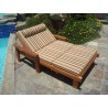 Sun Lounger - Wide with Cushions
