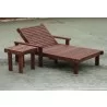 Sun Lounger - Wide with Table - Sun Lounger - Wide with Table