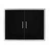 Wildfire Outdoor Living Double Door 30” X 24” 304 Black SS - Wildfire Outdoor Living Double Door 30” X 24” 304 Black SS