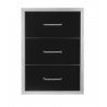 Wildfire Outdoor Living Triple Drawer 19” X 26” 304 Black SS