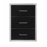 Wildfire Outdoor Living Triple Drawer 19” X 26” 304 Black SS - Wildfire Outdoor Living Triple Drawer 19” X 26” 304 Black SS