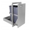 Wildfire Outdoor Living Vertical Single Door 20” X 27” SS - Angled