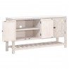 Essentials For Living Willow Media Sideboard - Angled with Opened Door