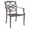 Woodard Wiltshire Dining Arm Chair with Optional Cushion - Angled - Woodard Wiltshire Dining Arm Chair with Optional Cushion - Angled