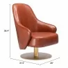 Zuo Modern Withby Accent Chair Brown - Seat Dimensions - Zuo Modern Withby Accent Chair Brown - Seat Dimensions