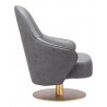 Zuo Modern Withby Accent Chair Gray - Side View