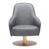 Zuo Modern Withby Accent Chair Gray - Front View