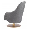 Zuo Modern Withby Accent Chair Gray - Back Left View