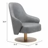 Zuo Modern Withby Accent Chair Gray - Seat Dimensions - Zuo Modern Withby Accent Chair Gray - Seat Dimensions