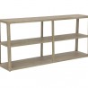 Sunpan Doncaster Low Bookcase - Front Side Angle