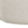 Sunpan Soraya Swivel Armless Chair - Dove Cream - Base Angle